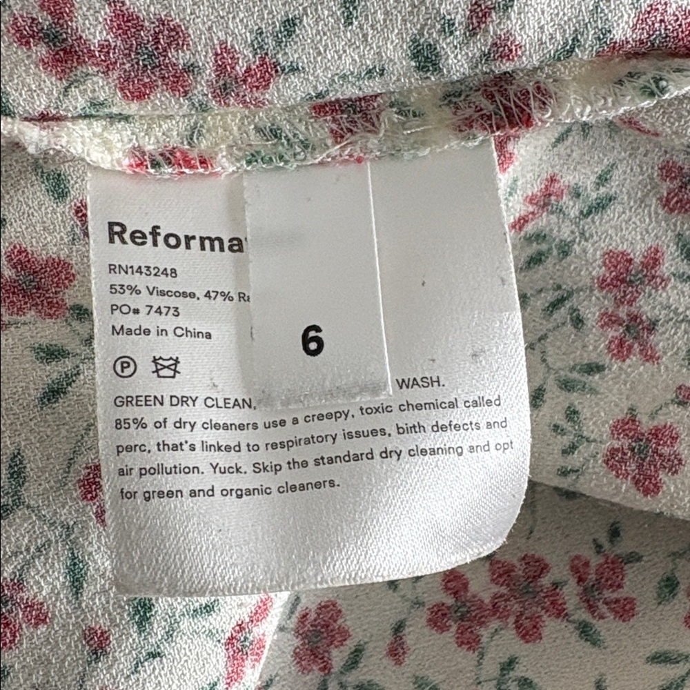 Reformation Helm Mini Dress See Measurements - Picture 15 of 17